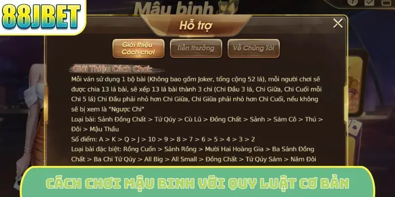 Cách chơi mậu binh với quy luật cơ bản