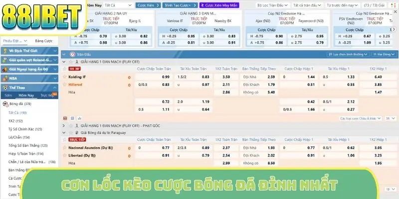 Cơn lốc kèo cược bóng đá đỉnh nhất